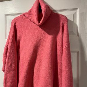 Cozy, Coral Turtleneck from Topshop